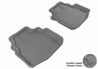 3D Maxpider Buick Lucerne 06 11 Classic Gray Second Row Rubber Molded Floor Mat