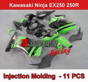 Kawasaki Ninja EX250 250R 2008 2012 09 10 11 Aftermarket Fairings Body Kits 5