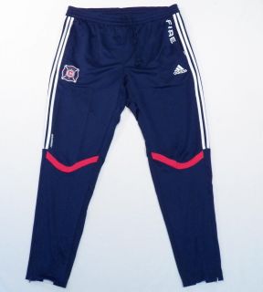 Adidas Formotion ClimaLite Chicago Fire Navy Blue Track Pants Mens