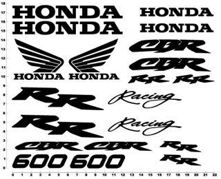 Honda CBR 600 RR Decals Graphics Stickers 600RR