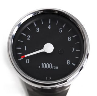 2 5" 1 2 Mini Mechanical Tachometer Black Fit Harley Motorcycles Universal Gauge