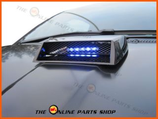 Universal Intake Bonnet Scoop Blue LED Lights Ideal for Cars with A Body Kit