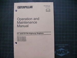 Cat Caterpillar C7 C9 Truck Engine Operation Operators Maintenance Shop Manual