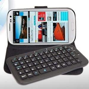 Leather Wireless Bluetooth Keyboard Cover Case for Samsung Galaxy S3 SIII I9300