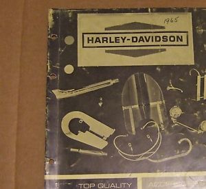 1965 Harley Davidson Motorcycle Accessories Catalog Bonneville Speed Record