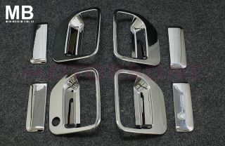 Polished 06 10 Honda Ridgeline Chrome Door Handle Covers 4 Door 8PC Set Tape