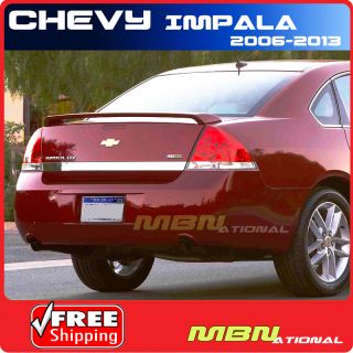 06 11 Chevy Impala 4DR Sedan Rear Trunk Tail Wing Spoiler Primer Unpainted ABS