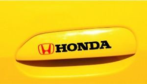 4pcs "Honda" Car Door Handle Protector Stickers Racing Truck Car Decal Stickers