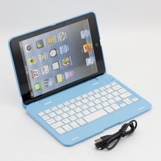Rotating Angle Wireless Bluetooth Keyboard Case Cover Stand for Apple iPad Mini
