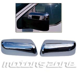 2009 2012 Ford F150 Chrome Rear View Side Top Half Mirror Covers Caps Trim