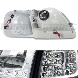 Chrome Ford F150 F250 Pickup Truck Expedition SUV LED Head Lights Corner Lamps