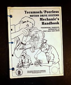 Tecumseh Peerless Motion Drive Parts Service Repair Manual Transmissions Trans