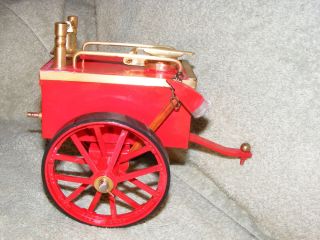Vintage Model Fire Cart for A Live Steam Traction Engine