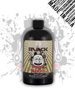 Black Buddha Black Outlining Tattoo Ink Outline Lining 16oz Bottle High Quality