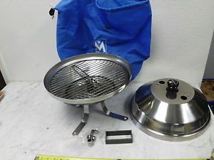 Marine Boat Yacht Stainless Steel Grill Hardly Ever Used Nice Bench Camping