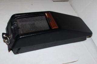 Mercedes W124 E320 E420 300E Console Storage Box Black w Key