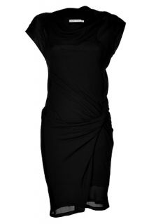 Black Silk Blend Draped Dress von SEE BY CHLOÉ  Luxuriöse