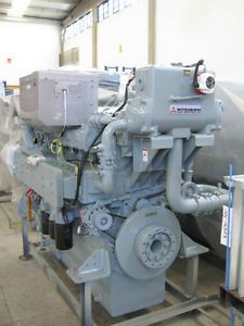 New Mitsubishi S6RMPTK Marine Diesel Engine 520KW 697HP 1650rpm Type Approved