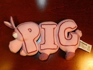 Word World Pig Magnetic Toy Pink Animal PBS Plush Stuffed Learning Spell Farm