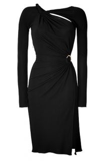 Black Cut Out Embellished Jersey Dress von EMILIO PUCCI  Luxuriöse