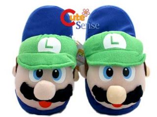 Super Mario Brothers Luigi Plush Slipper One Size USA