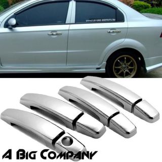 New Outside Triple Chrome Plated Door Handle Cover 07 10 Chevy Aveo T250 Sedan