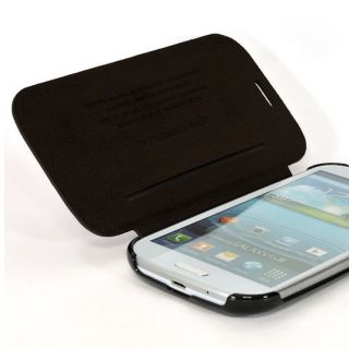 Genuine Leather Handmade Flip Cover Case for Samsung Galaxy S3 s III Dark Brown