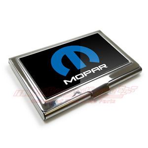 Mopar Logo Stainless Steel Business Card Holder Jeep Dodge Chrysler Gift