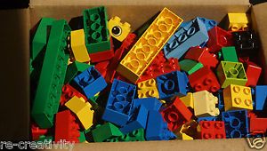 9 lbs Genuine Lego Duplo Building Bricks Blocks Pieces Used Imperfect