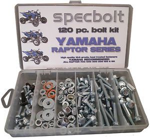 Yamaha Raptor Bolt Kit 120 Pieces 90 250 350 600 660 700 Body Engine Plastic Etc
