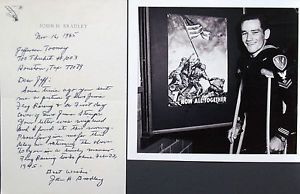 John ''Doc'' Bradley Iwo Jima Flag Raising Mount Suribachi Signed Letter ALS