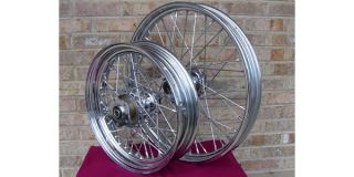 40 Spoke Chrome Wheels Parts for Harley Dyna Softail Std