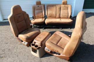 99 2010 Ford F250 F350 King Ranch Leather Seats Buckets Nice Crew Cab 2006