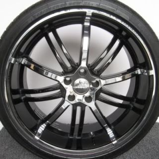 20" Kasino Alloy Jack Black Chrome for Lincoln LS Wheels Rims New Omni Tires