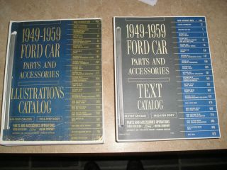 1949 1959 Ford Car Parts Accessories Plus Text Catalogs REDUCED Limited Time