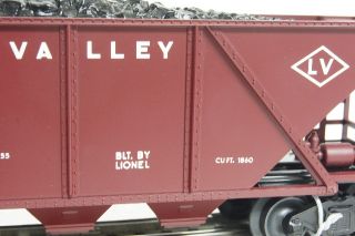 Lionel Lehigh Valley Quad Hopper Train Coal Car O Gauge 6 38329 6436 New