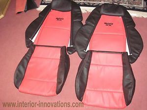 1990 99 Nissan 300zx 300 ZX Synthetic Leather Seat Covers Free Embroidery