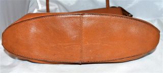 Wilsons Leather Pelle Studio Caramel Leather Large Shoulder Bag Purse Mint