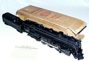 Post War Lionel Train 1964 White Numbered 773 Steam Engine and 736W Tender w Box