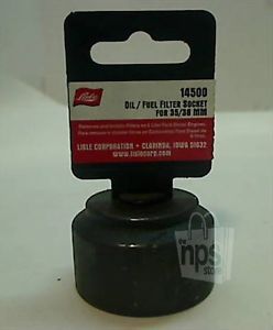 Lisle 14500 Oil Fuel Filter Socket Cap Removal Installer Tool for 6L Ford Diesel