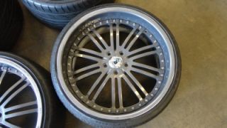 22" asanti Custom Painted Grey Chrome 3 Piece Wheels BMW 7 Series 745 750