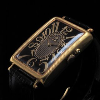 Mens Art Deco Classic 1908 Vacheron Constantin Vintage Gold Rectangular Watch