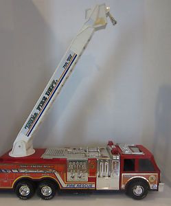 Vintage Tonka 1980's 90's Fire Rescue Truck Engine No 5 Metal Pressed Steel Toy