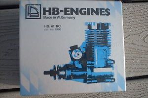 H B Radio Control Airplane Engine Motor 61 Made in Germay N I B