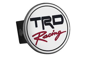 Toyota Trailer Hitch Chrome Hitch Cover Plug Insert with TRD Racing Logo by AG