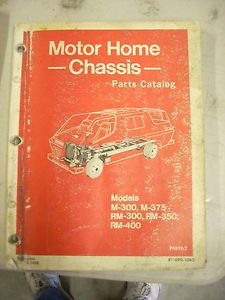 1969 1970 1971 1972 1973 Dodge motorhome M300 M375 RM300 RM350 RM400 Parts Book