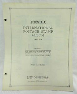 Scott International Stamp Album Pages Part 8 1971 1973 US Zambia Complete