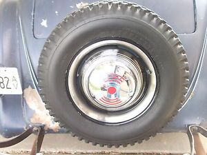 2 40 Ford Wheels 16" w Pin Strip Tires Scta Rat Rod Vintage Sprint Car