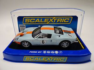 Scalextric "Heritage" Ford GT USA Exclusive LIGHTS1 32 Scale Slot Car C3324