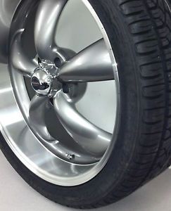 22" Rev Classic 100 5SPK Wheels 22" Tires Staggered Chevy Early GM Car 5x4 75